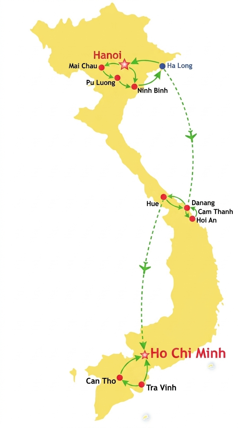 Vietnam du Nord au Sud 2 semaines