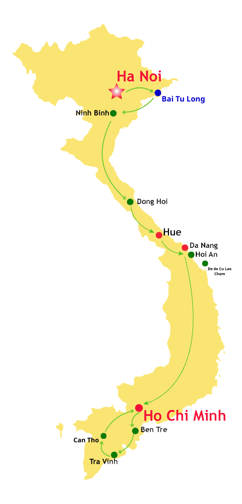 Carte-du-circuit-Vietnam-incontournable