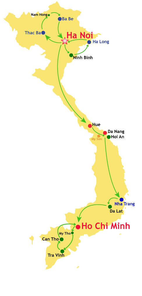 Carte-du-circuit-Vietnam-3-semaines