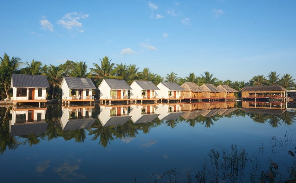 Resort dans le delta du M辿kong, Vietnam